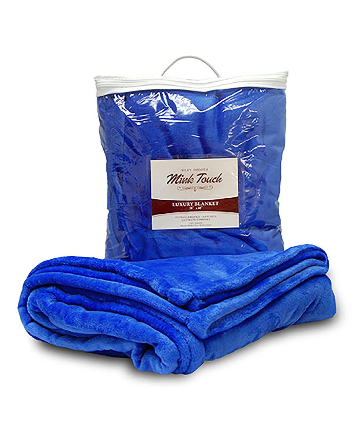 Alpine Fleece Mink Touch Luxury Blanket - Royal, One Size