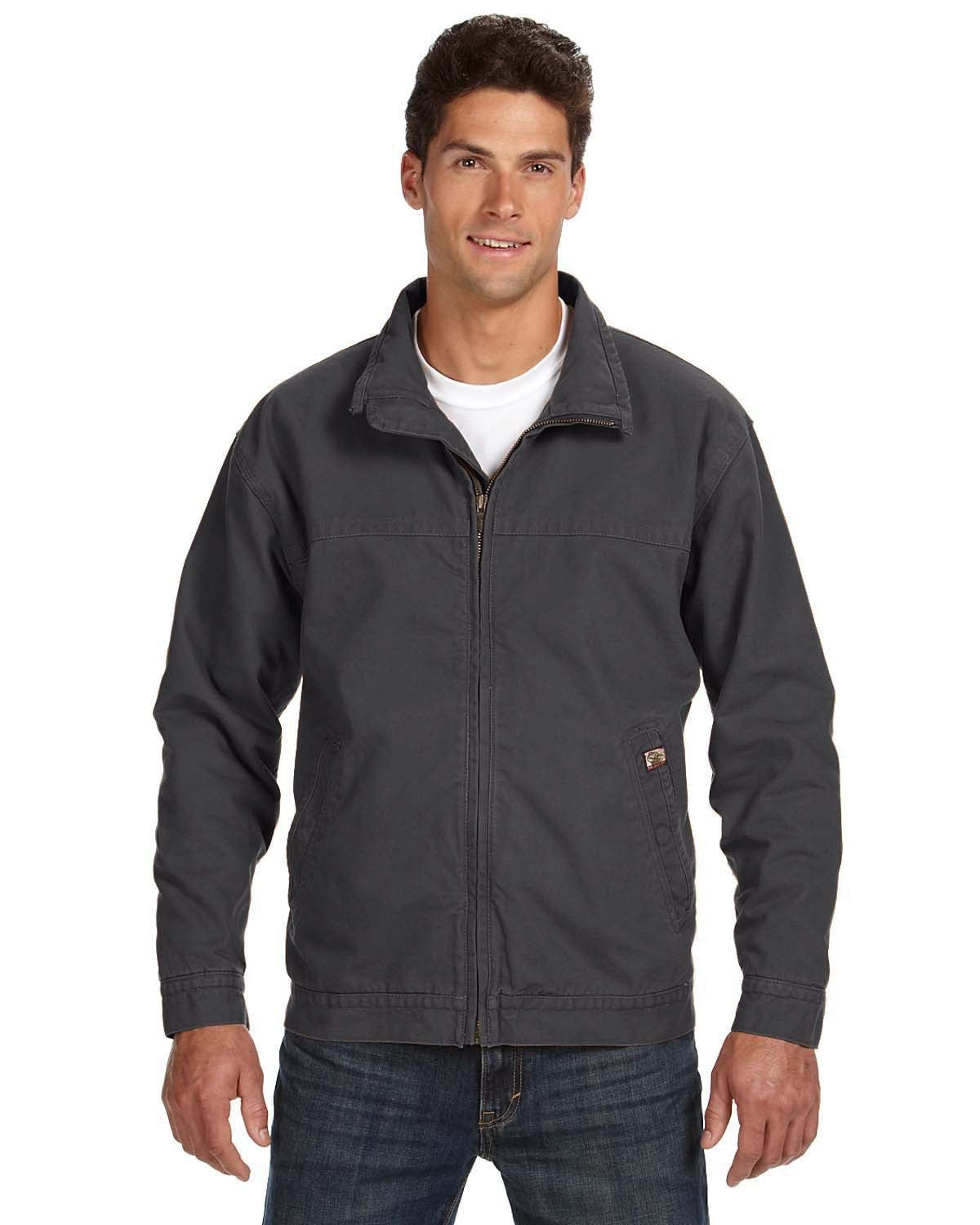 DRI DUCK Maverick Boulder Cloth Jacket with Blanket Lining Tall Sizes - Charcoal, XLT