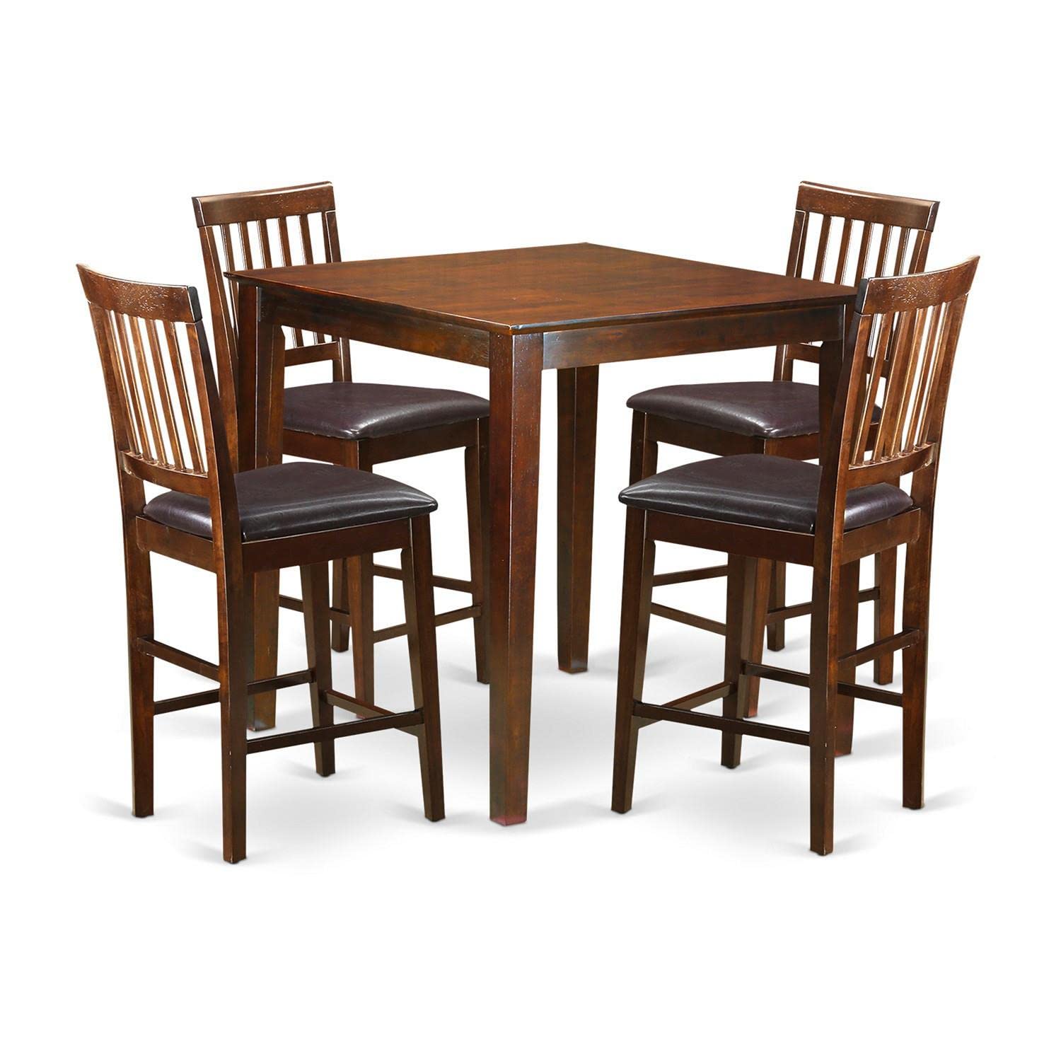 5  Pc  Counter  height  Table-Square  gathering  Table  and  4  Stools