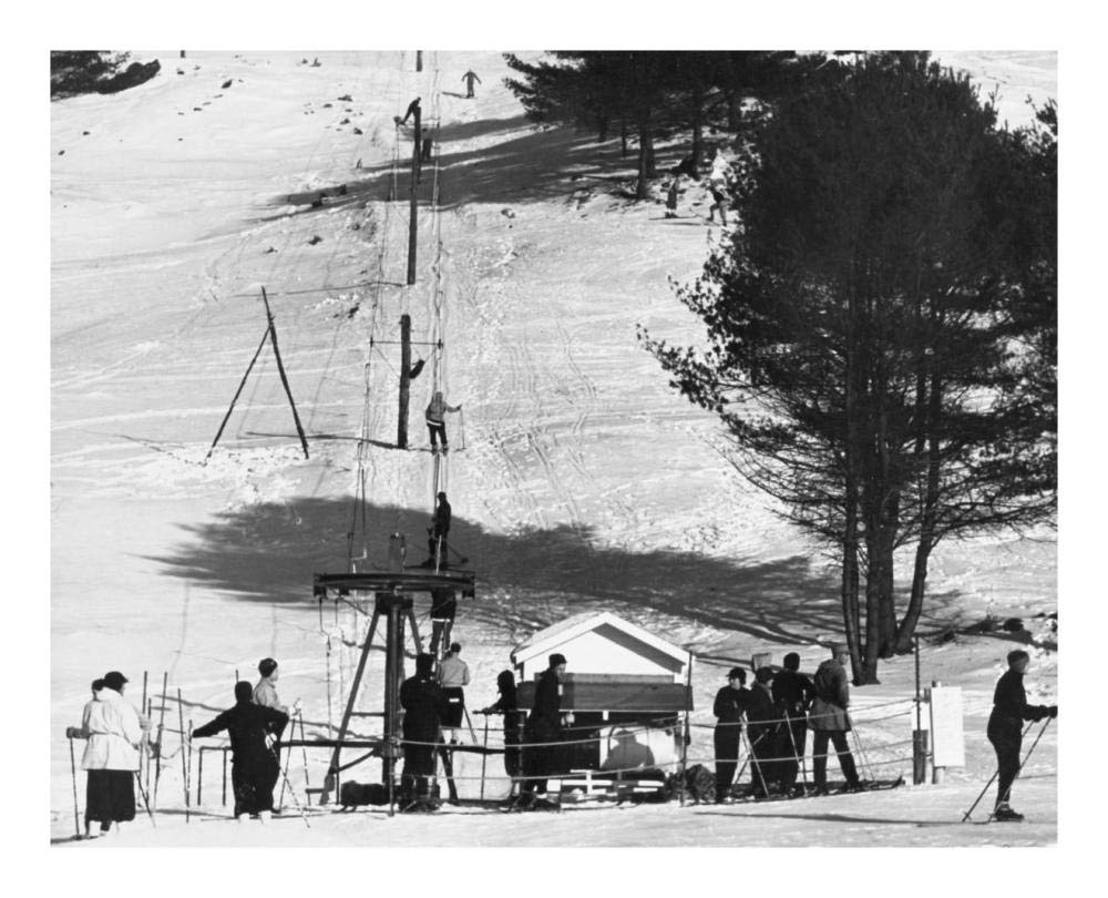 Ski Tow - Hanover, New Hampshire, 1936-Paper Art-22x18”