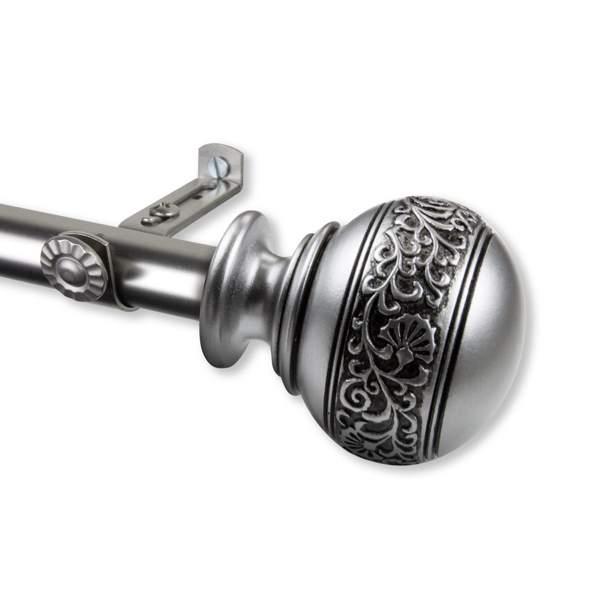 Caliendra Curtain Rod 3/4 inch dia. 48-84 - Satin Nickel