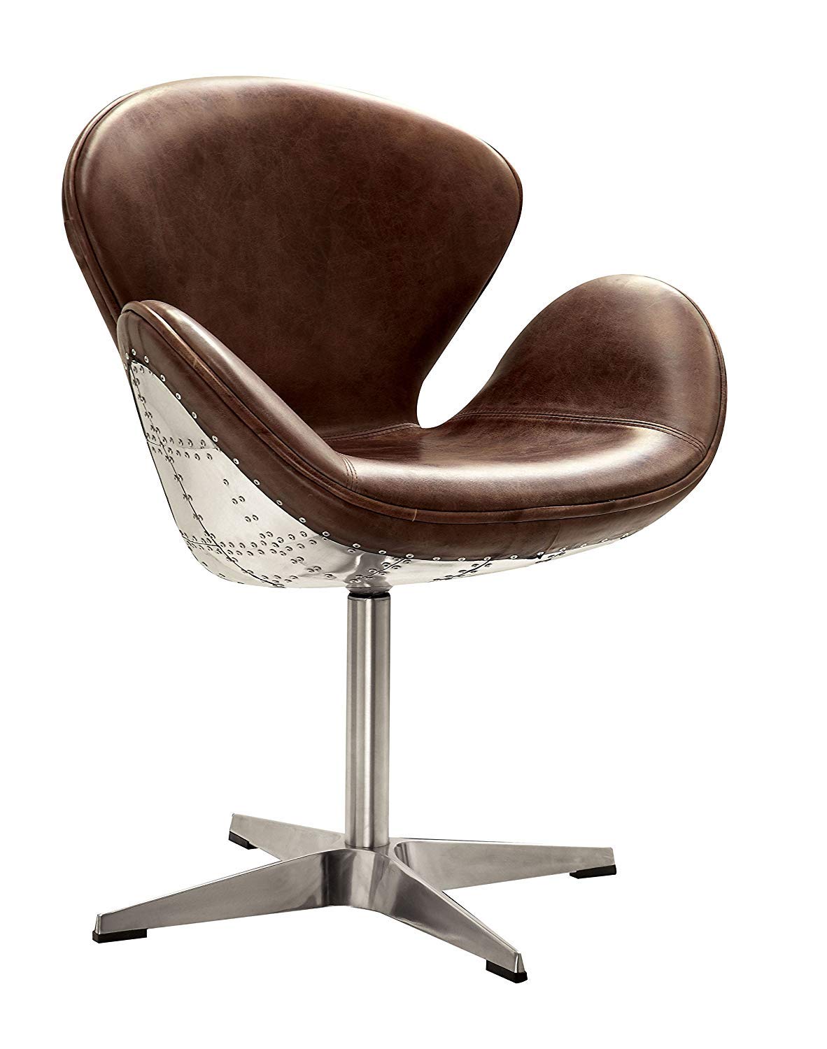 Brancaster - Accent Chair (1Pc) Retro Brown TGL & Aluminum