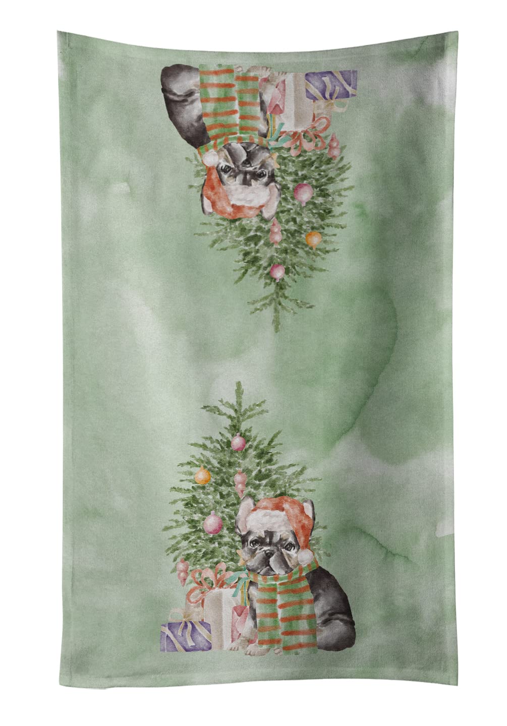 Carolines Treasures CK8185KTWL French Bulldog Black #2 and Tree Kitchen Towel Dish Cloths Guest Hand Towel Decorative Bathroom Towel for Face,Tea, Dishcloth, Kitchen and Bath