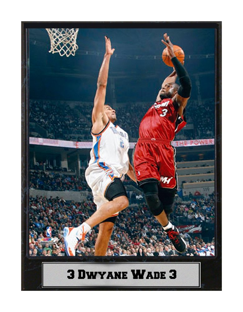 9x12 Plaque - Dwayne Wade Miami Heat