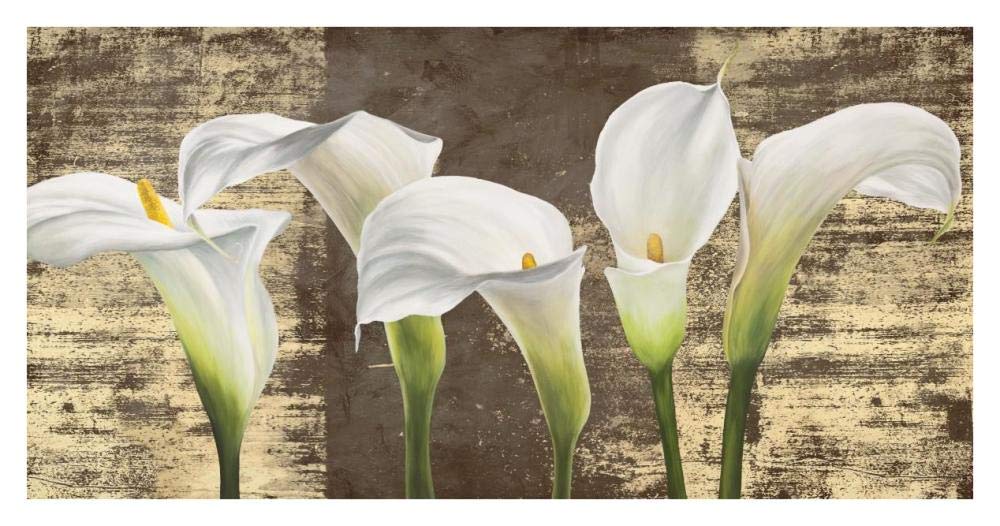 Callas on Gold (mocca variation)-Paper Art-38x20”
