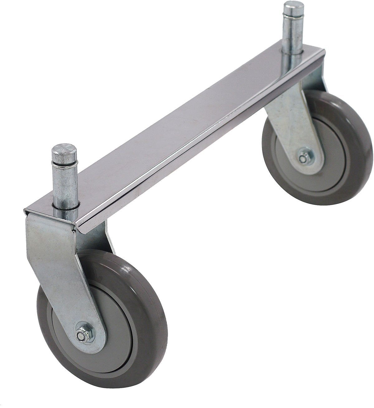 Quantum Storage Systems 24TB Tie Bar for 2 Rigid Casters, Chrome Finish, 24 Length