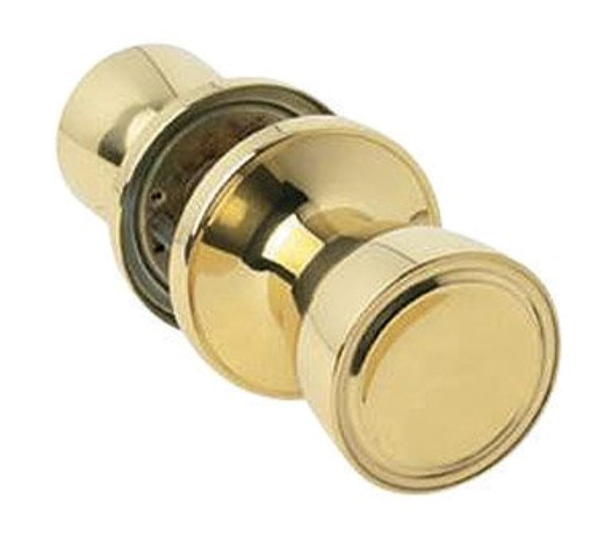 Home Plus Polished Brass Steel Passage Lockset Ansi Grade 3 1-3/4 In.