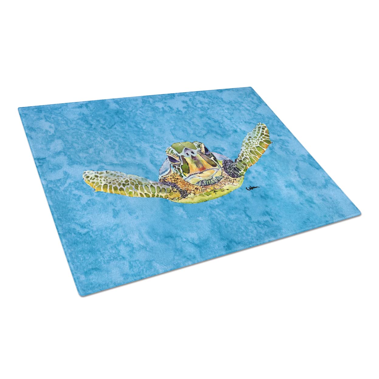 Turtle Glass Cutting Board Large