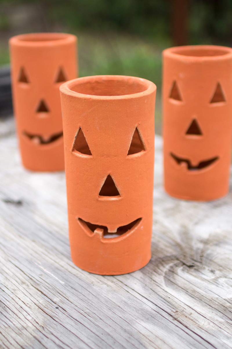 Tall Terracotta  Jack-O-Lantern