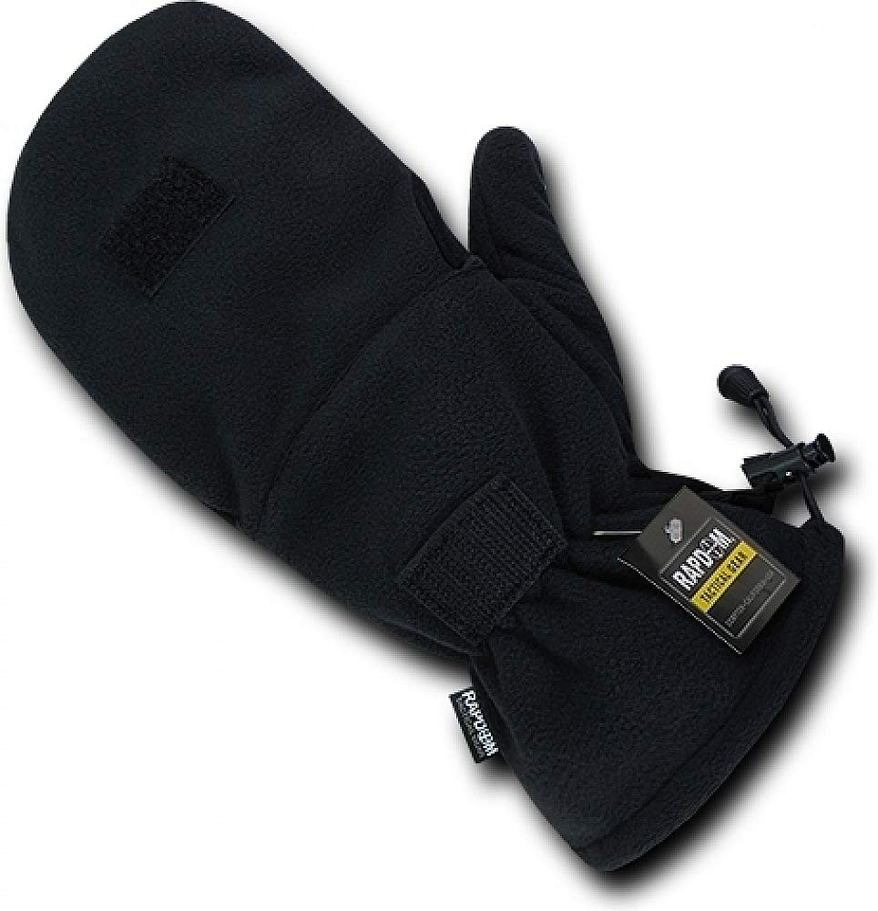 Fleece Shooters Mittens, Black, M