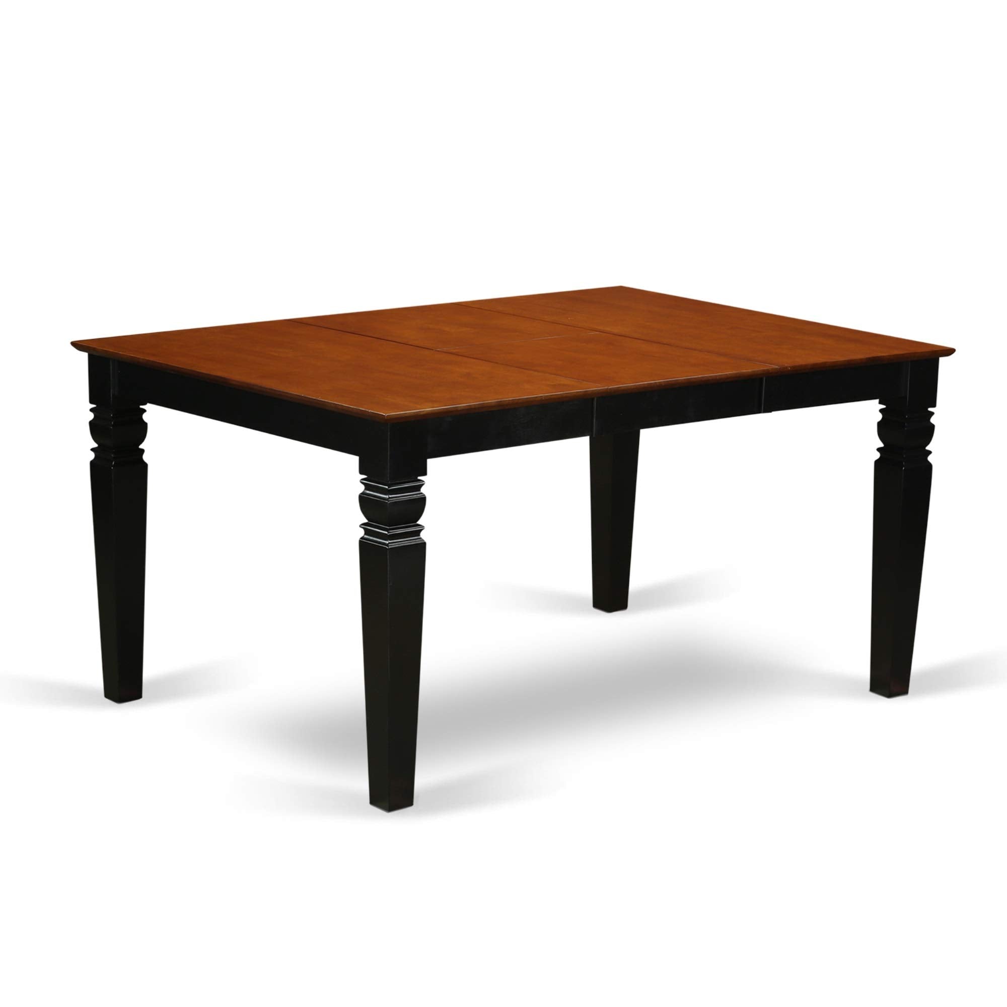 5  Pc  Dinette  set  with  a  Dinning  Table  and  4  Leather  Dining  Chairs  in  Black