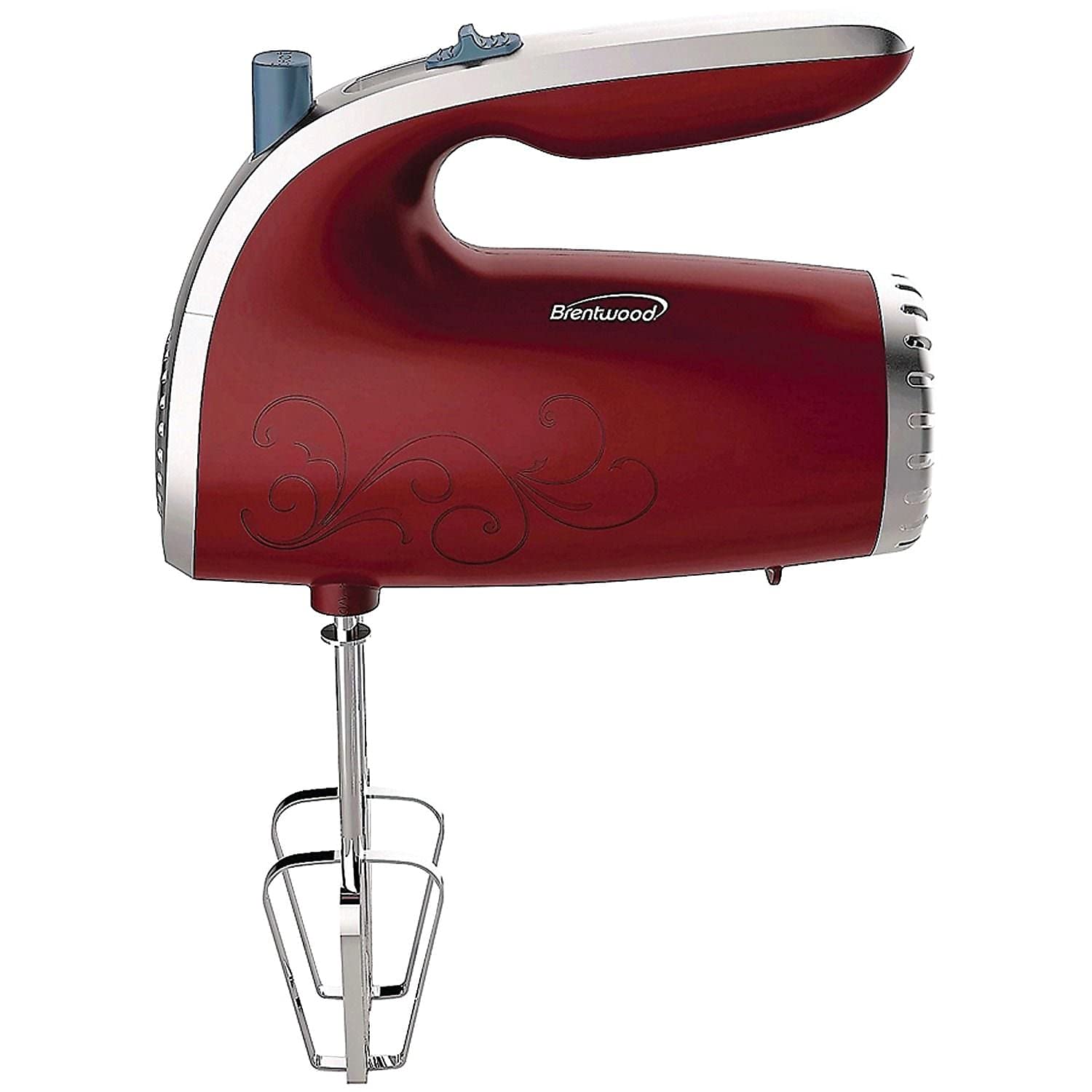 BRENTWOOD 5 SPEED 150W HAND MIXER, RED