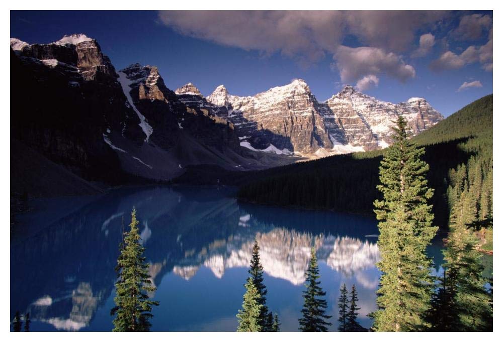 Wenkchemna Peaks and Moraine Lake, Valley of the Ten Peaks, Banff National Park, Alberta, Canada-Paper Art-50x34”
