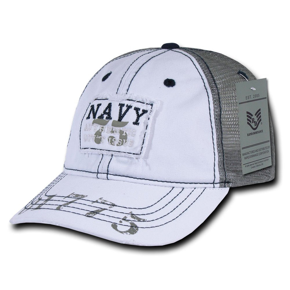 Great Lake Vintage Caps, Navy, White