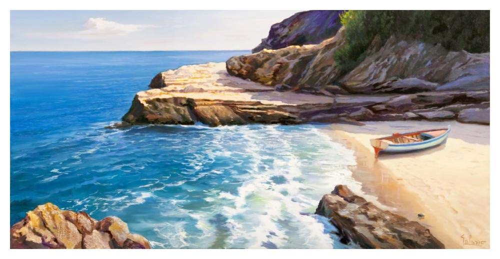 Pomeriggio mediterraneo-Paper Art-50x26”