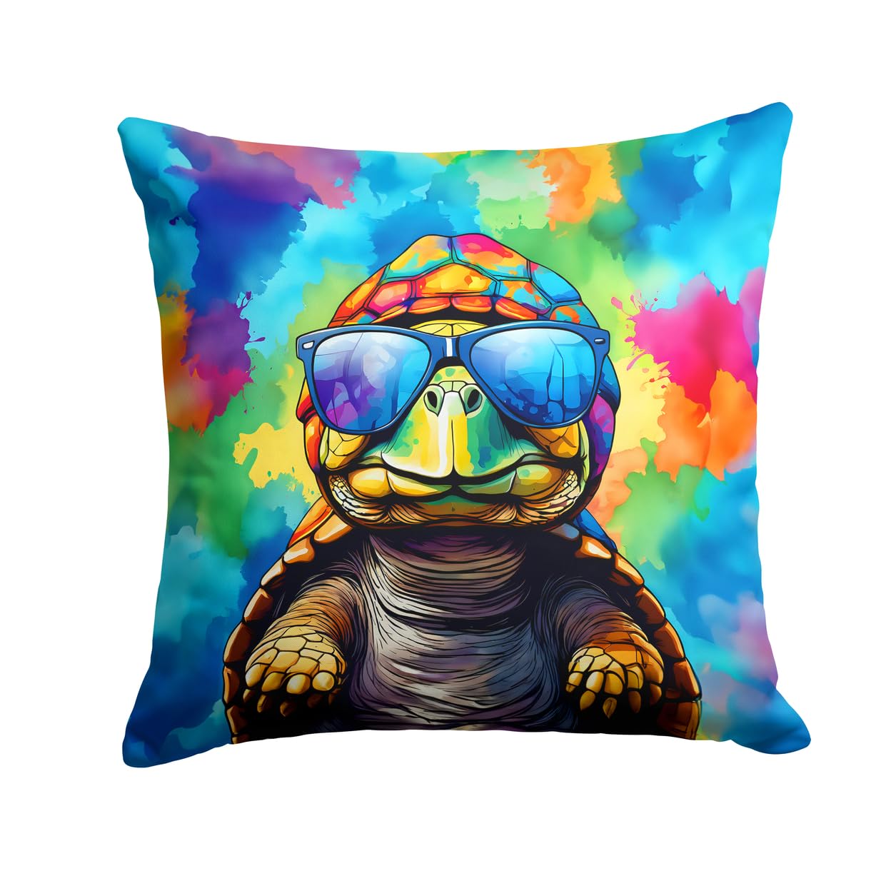 Hippie Animal Tortoise Turtle Throw Pillow
