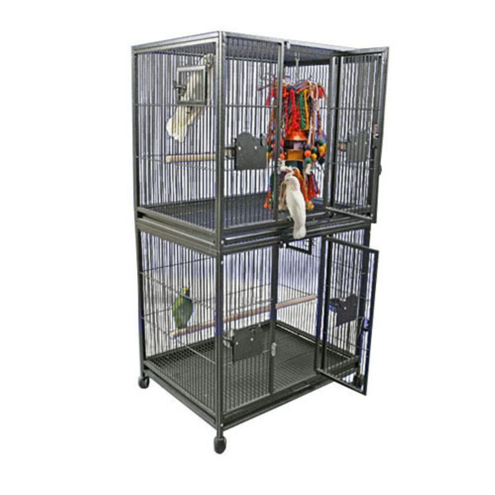 40X30″ Double Stack Breeder Cage 4030-2 Black″