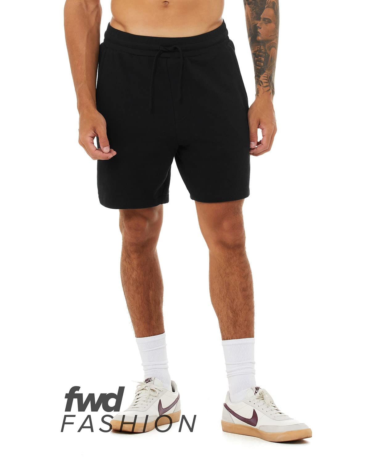 BELLA + CANVAS FWD Fashion Unisex Sweatshorts - Black, XS
