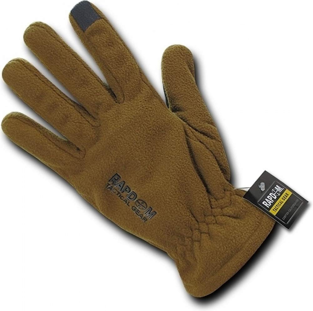 Breathable Fleece Gloves, Coyote, M