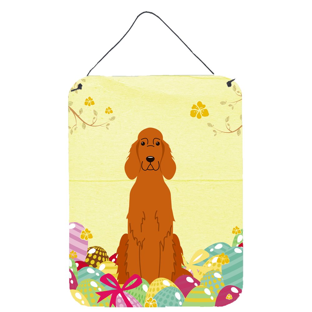 Easter Eggs Design with Dog Wall or Door Hanging Prints