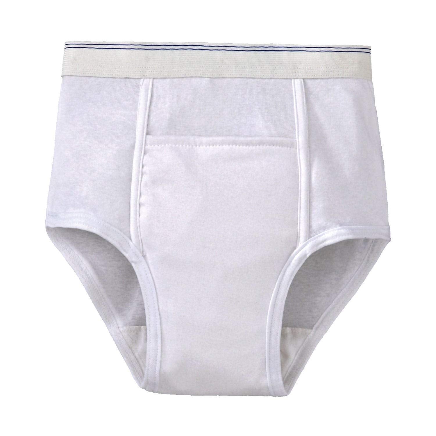 Mens Reusable Incontinence Brief 10oz  - Size -3X-Large 50-52