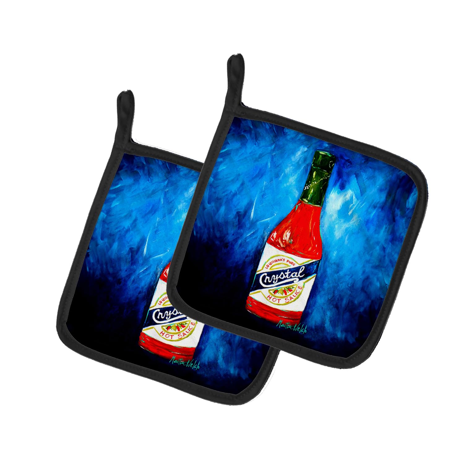 So Hot I'm Blue Sauce Pair of Pot Holders