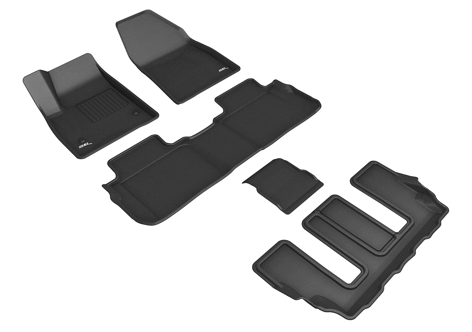 3D MAXpider CADILLAC XT6 WITH BUCKET 2ND ROW 2020-2022 KAGU BLACK R1 R2 R3