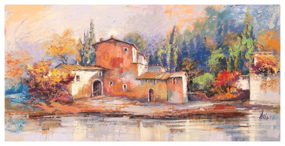 Case sul lago-Paper Art-62x32”