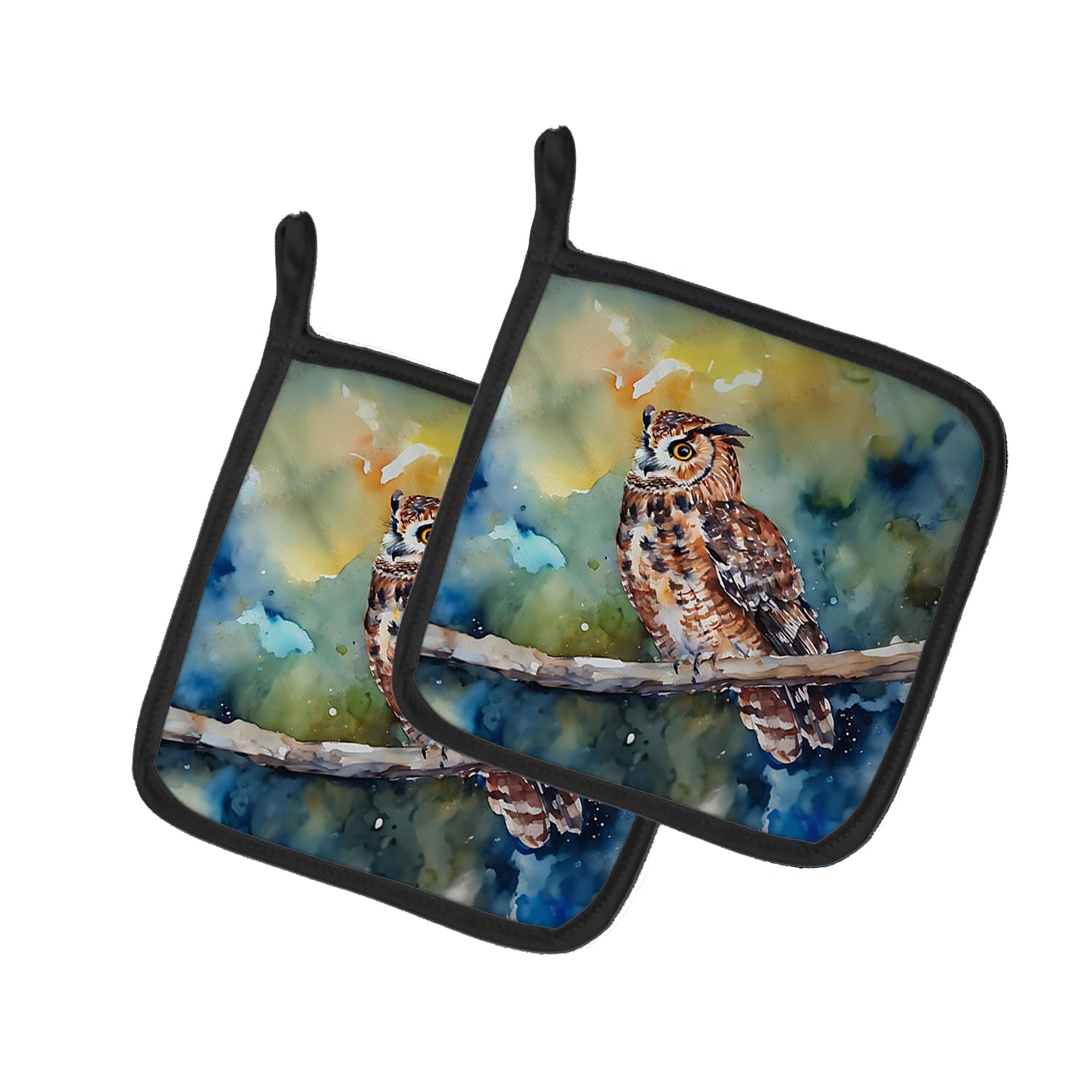 Tawny Owl Pair of Pot Holders