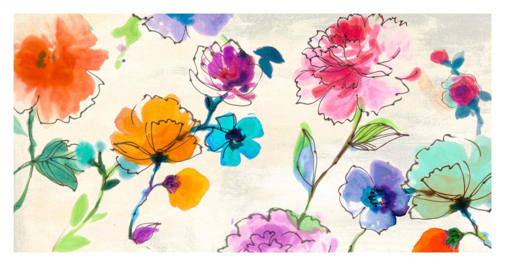 Waterflowers-Paper Art-38x20”