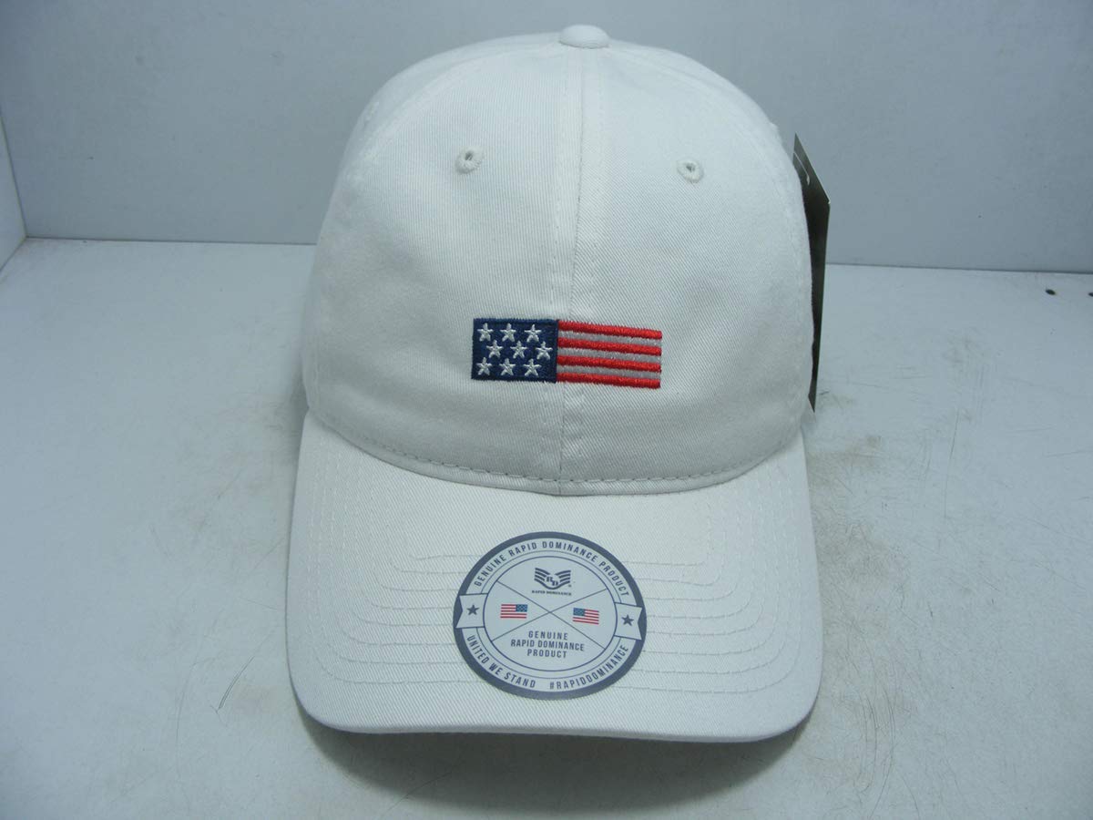 Relaxed Graphic Cap, US Flag, White