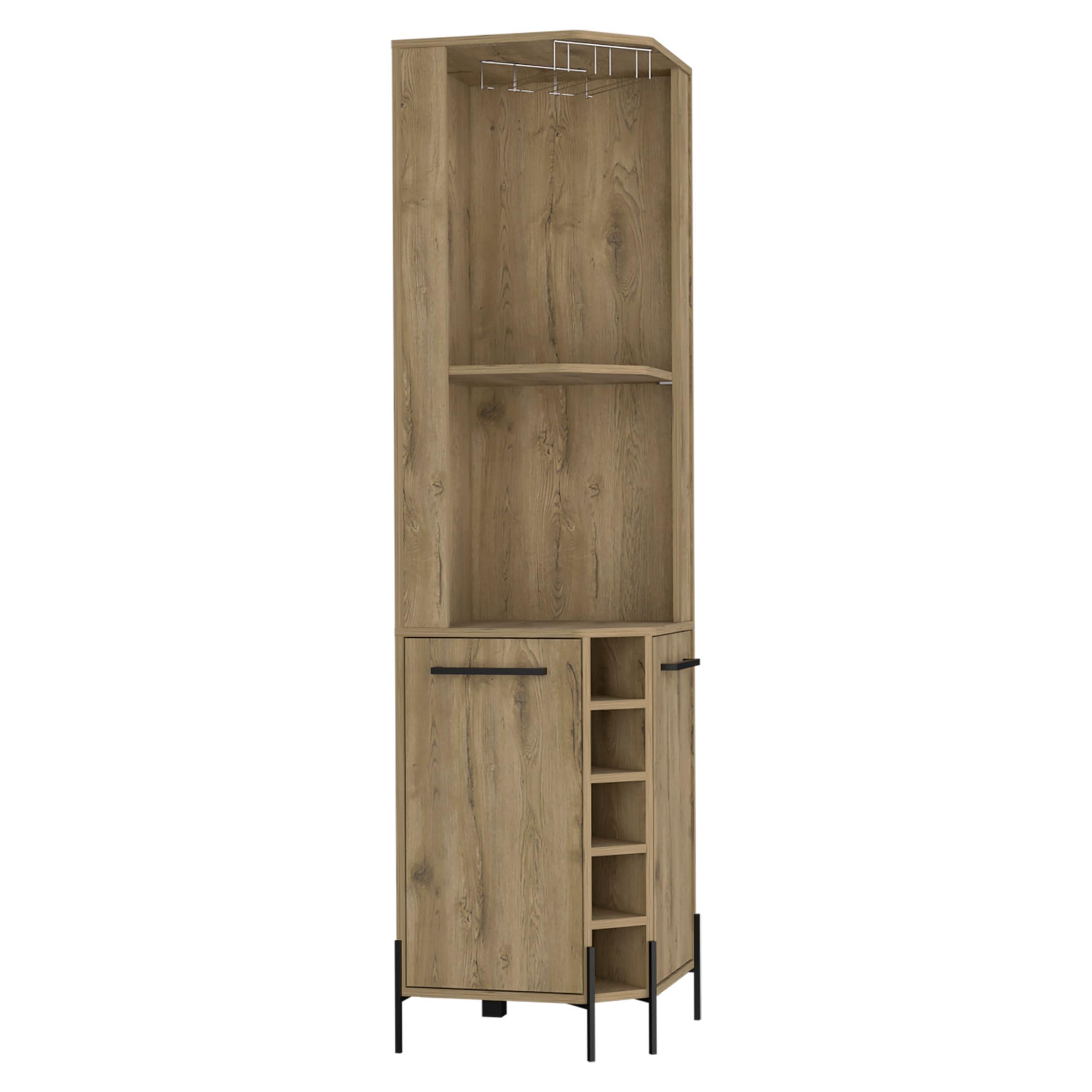 Hans Corner Bar Cabinet -Living Room -Macadamia
