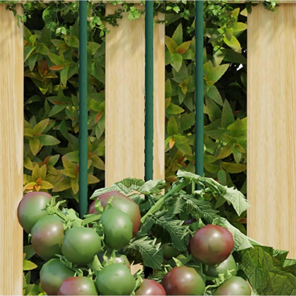vidaXL Garden Plant Stakes 30 pcs Green 59.1 Steel"