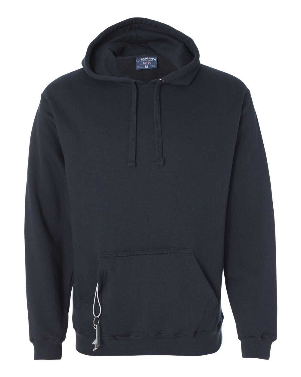 J. America Tailgate Hooded Sweatshirt - Navy, S