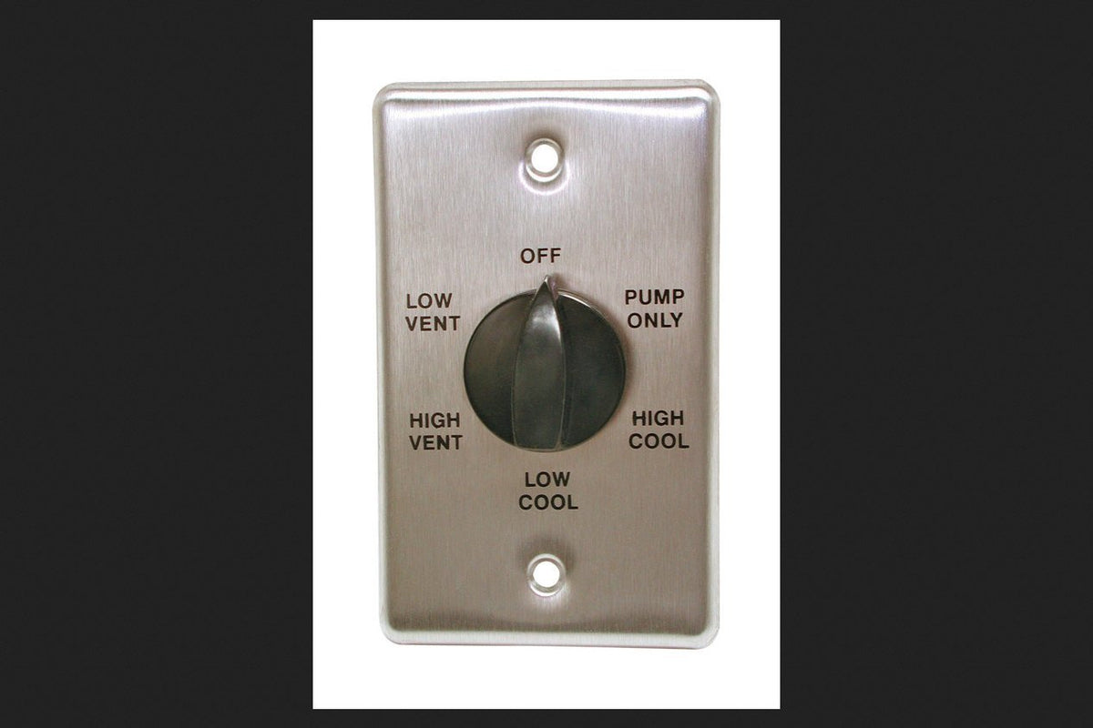 Wall Switch 2Spd 1G Mtl