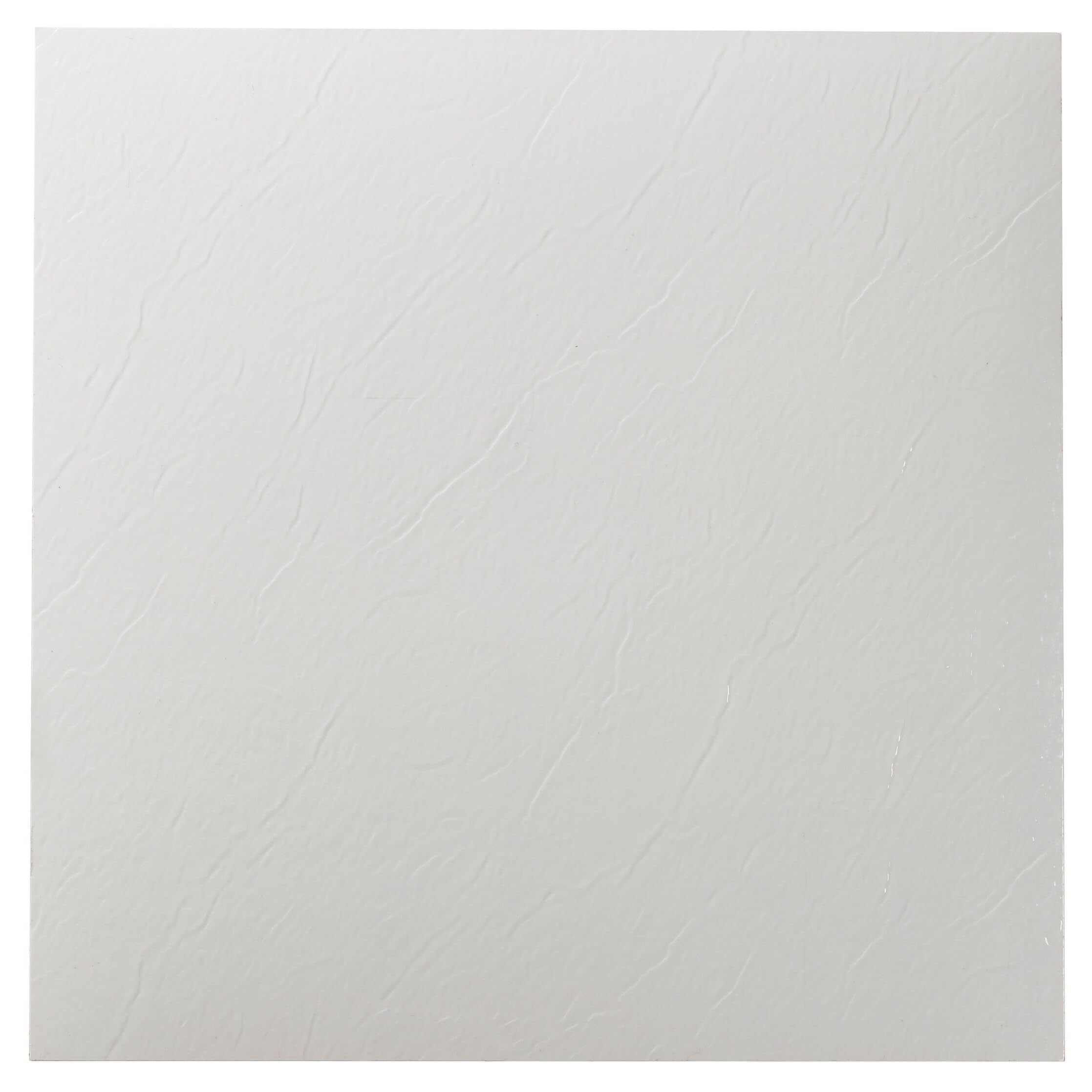 Sterling White 12x12 Self Adhesive Vinyl Floor Tile - 20 Tiles/20 sq. ft.