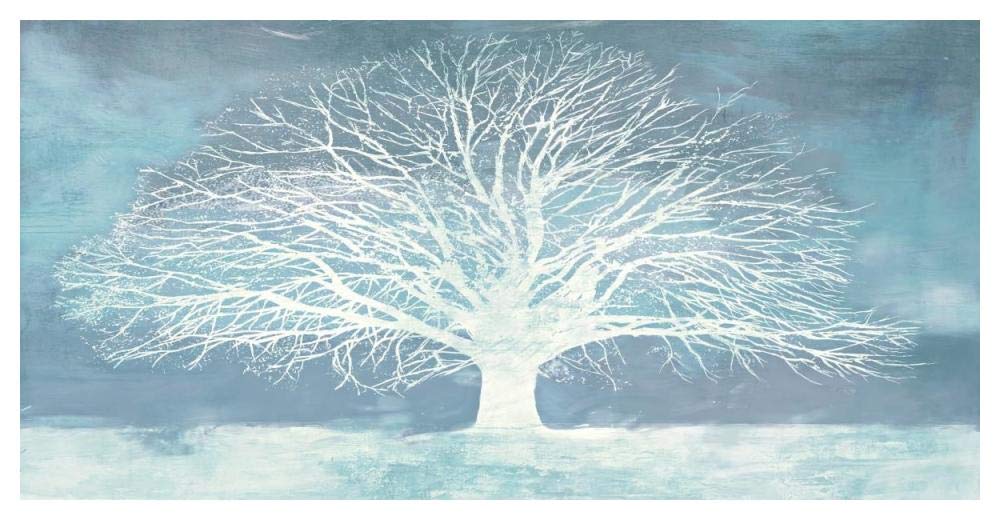 Aquamarine Tree-Paper Art-50x26”