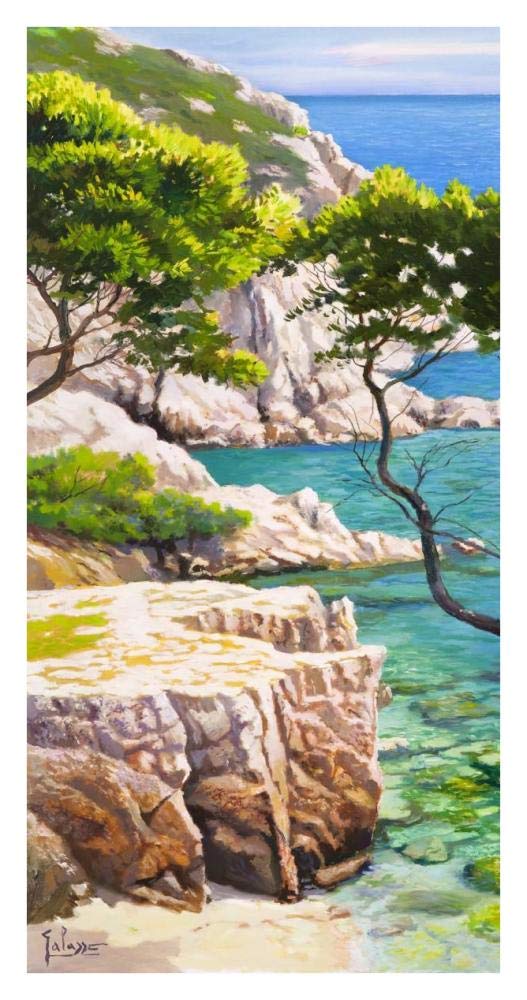 Lavandou I-Paper Art-20x38”