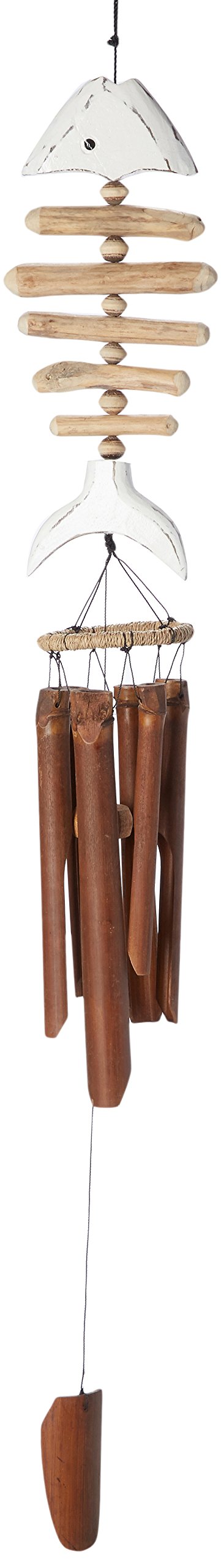 White Tail Bone Fish Bamboo Wind Chime