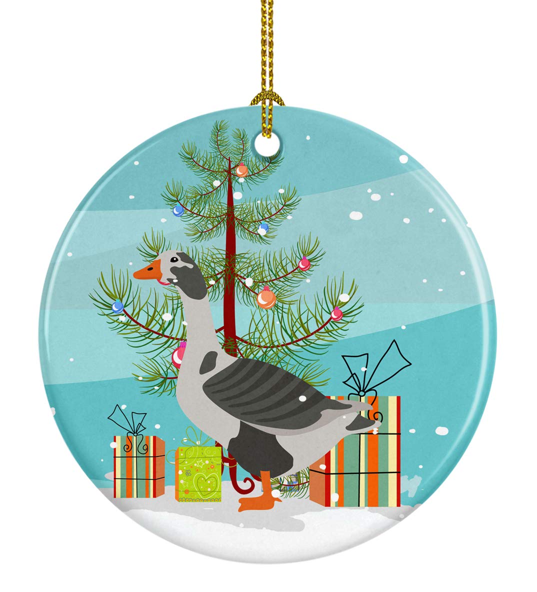 Carolines Treasures West of England Goose Christmas Ceramic Ornament