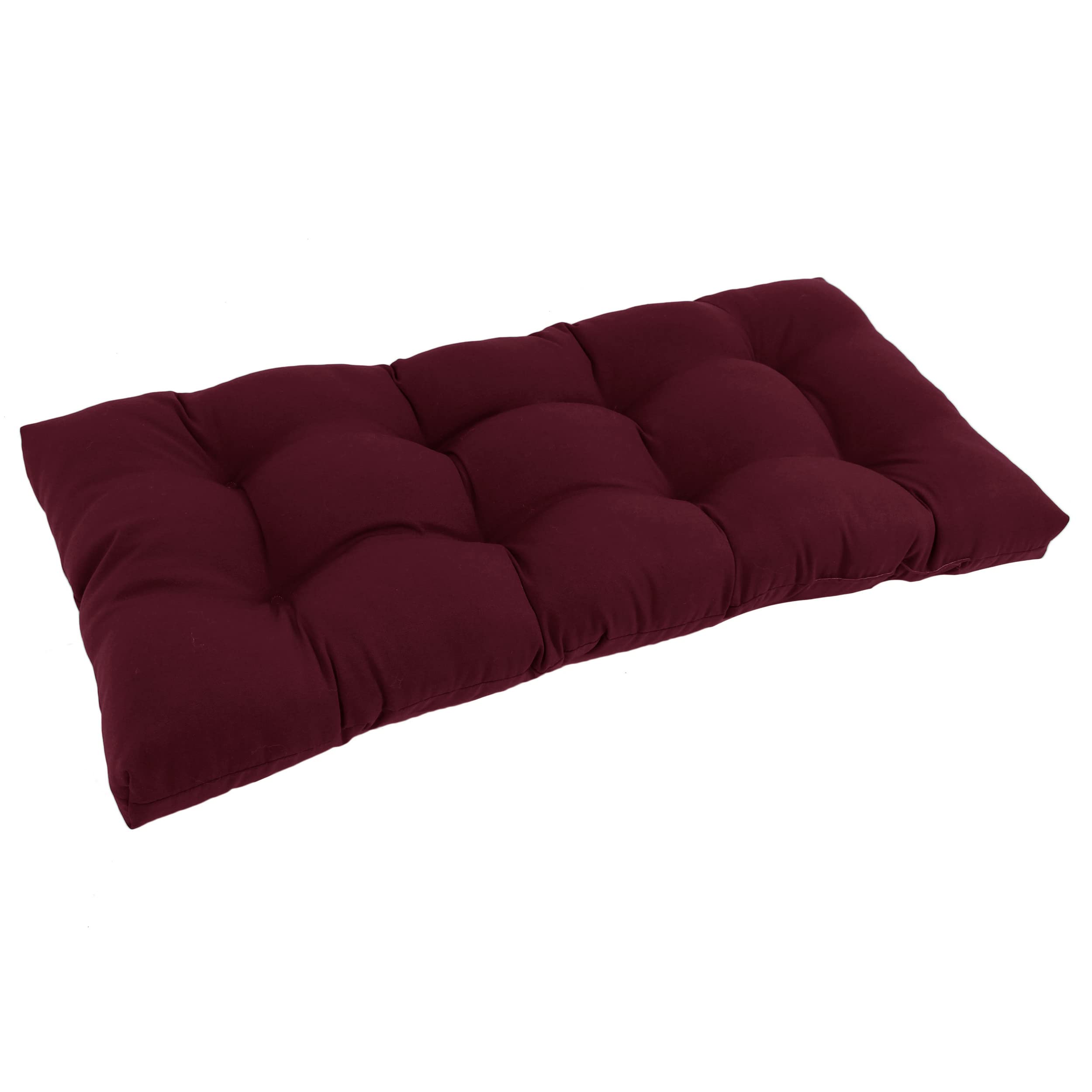 42-inch by 19-inch Squared Twill Tufted Loveseat Cushion 94006-LS-TW-BG