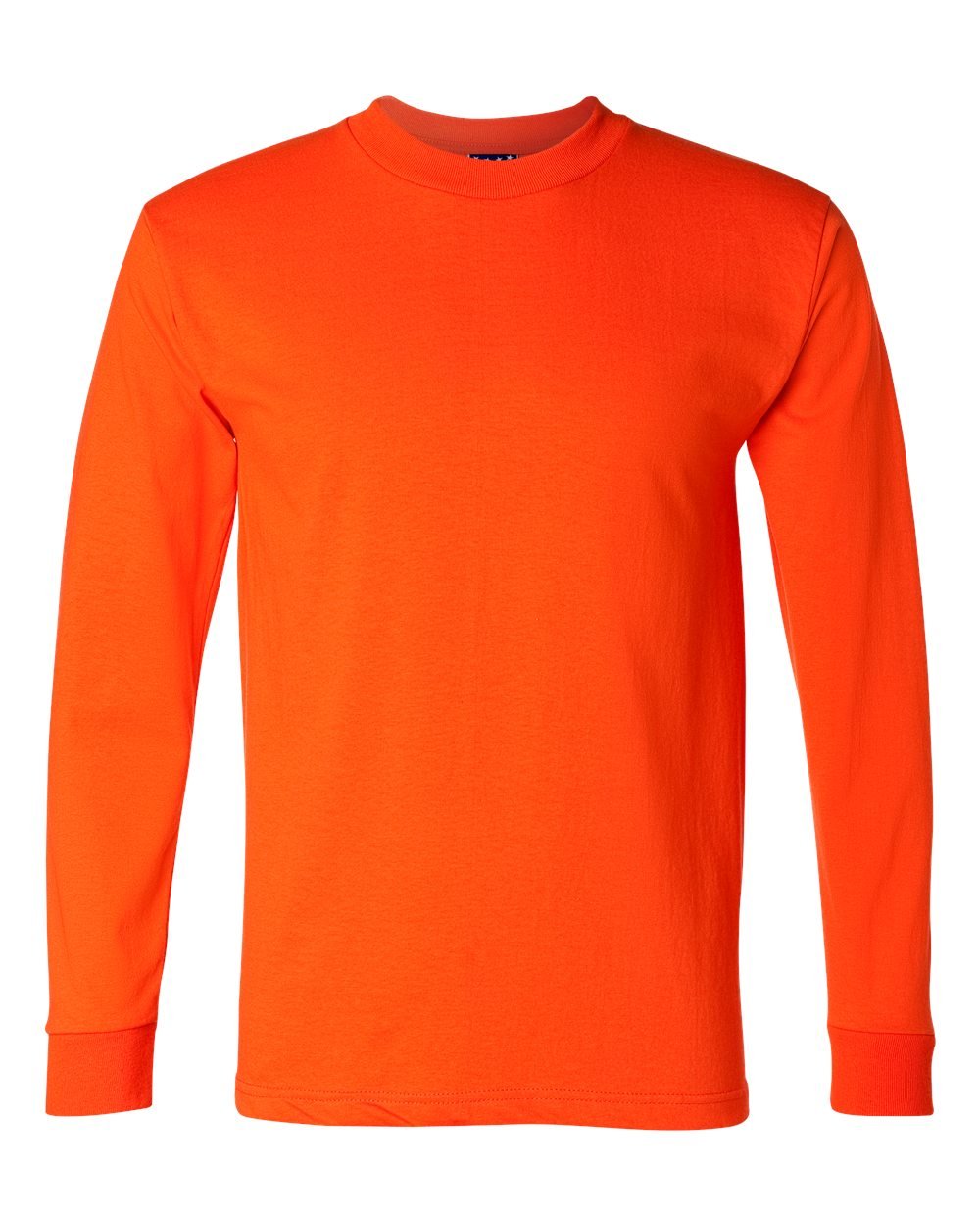 Bayside Union-Made Long Sleeve T-Shirt - Orange, M