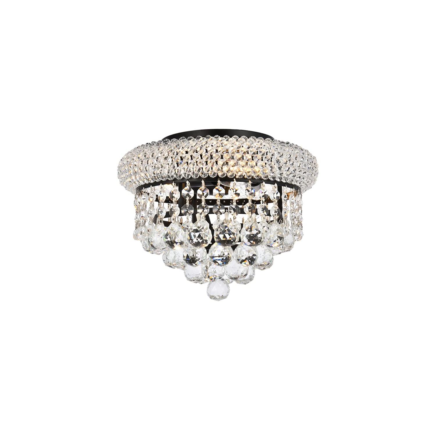 Primo 12 inch black flush mount