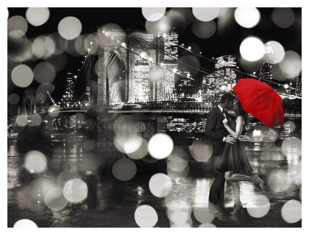 A Kiss in the Night (BW)-Paper Art-42x32”