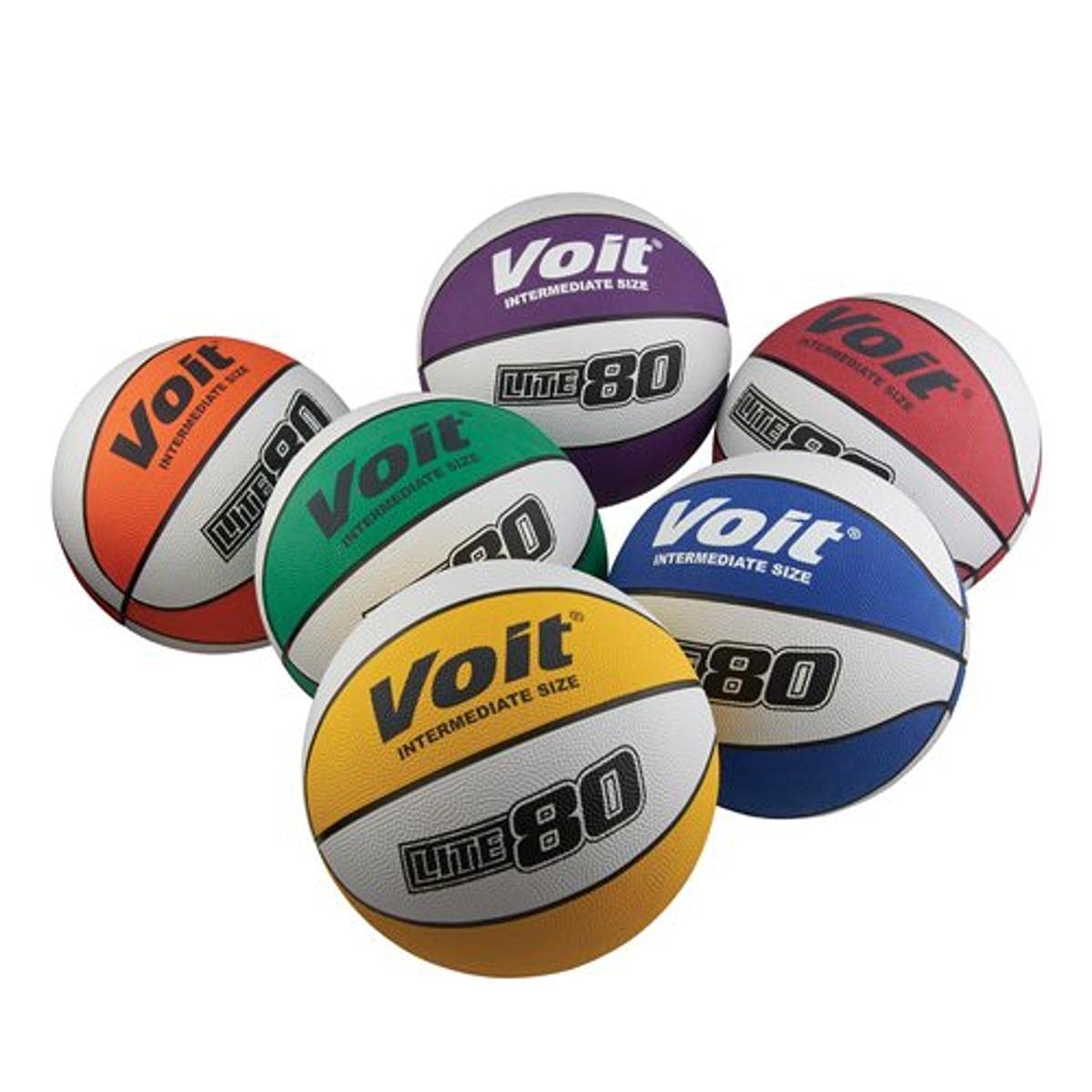 Voit® Lite 80 Prism Intermediate Size&nbsp;Basketballs (6-Pack)