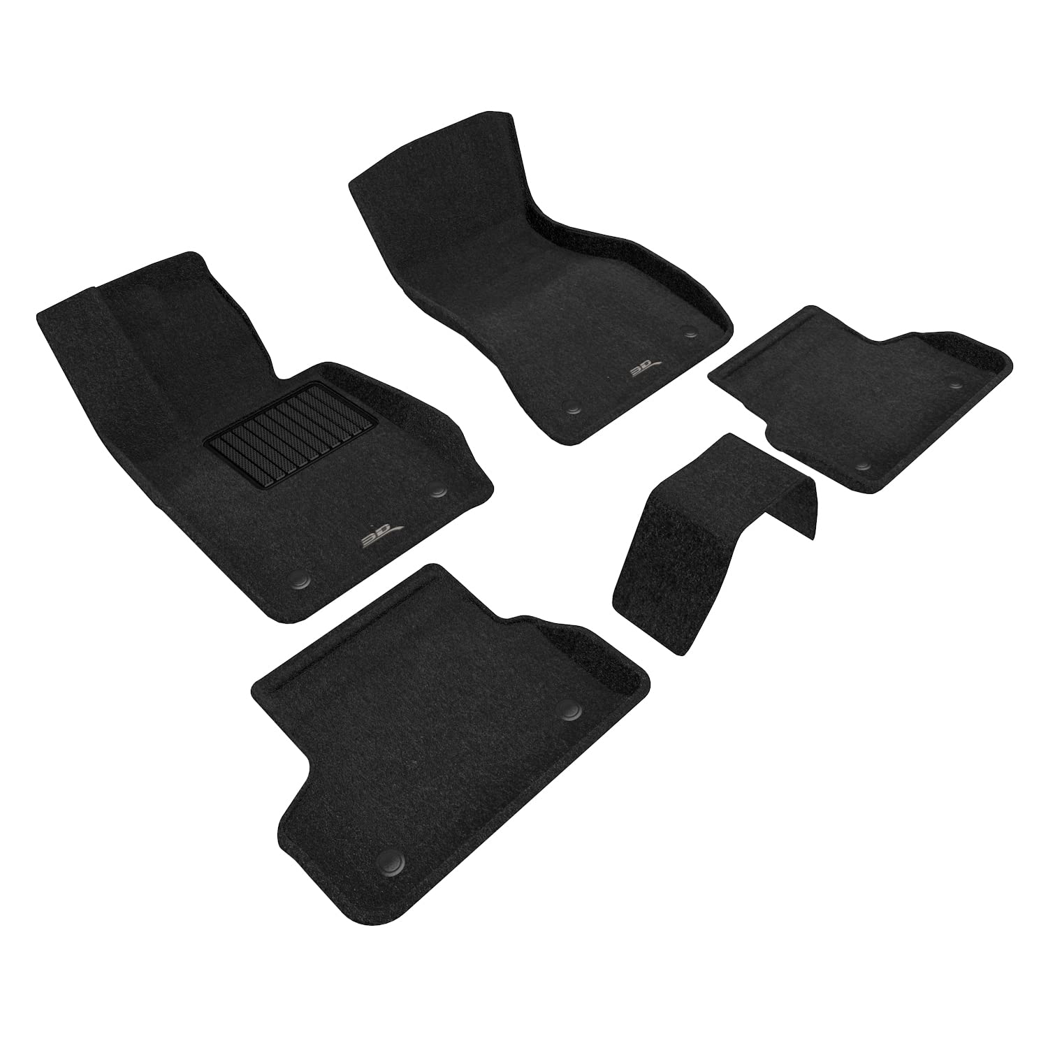 3D MAXpider Compatible with BMW 5 SERIES (G30 / G31) 2017-2023 ELEGANT BLACK R1 R2