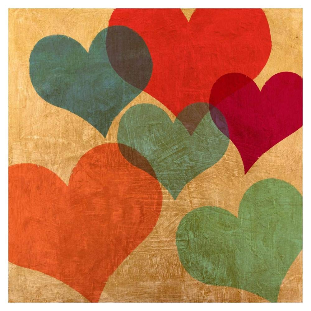 Muchos besos-Paper Art-38x38”