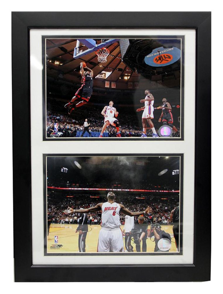12x18 Double Frame - LeBron James Cleveland Cavaliers
