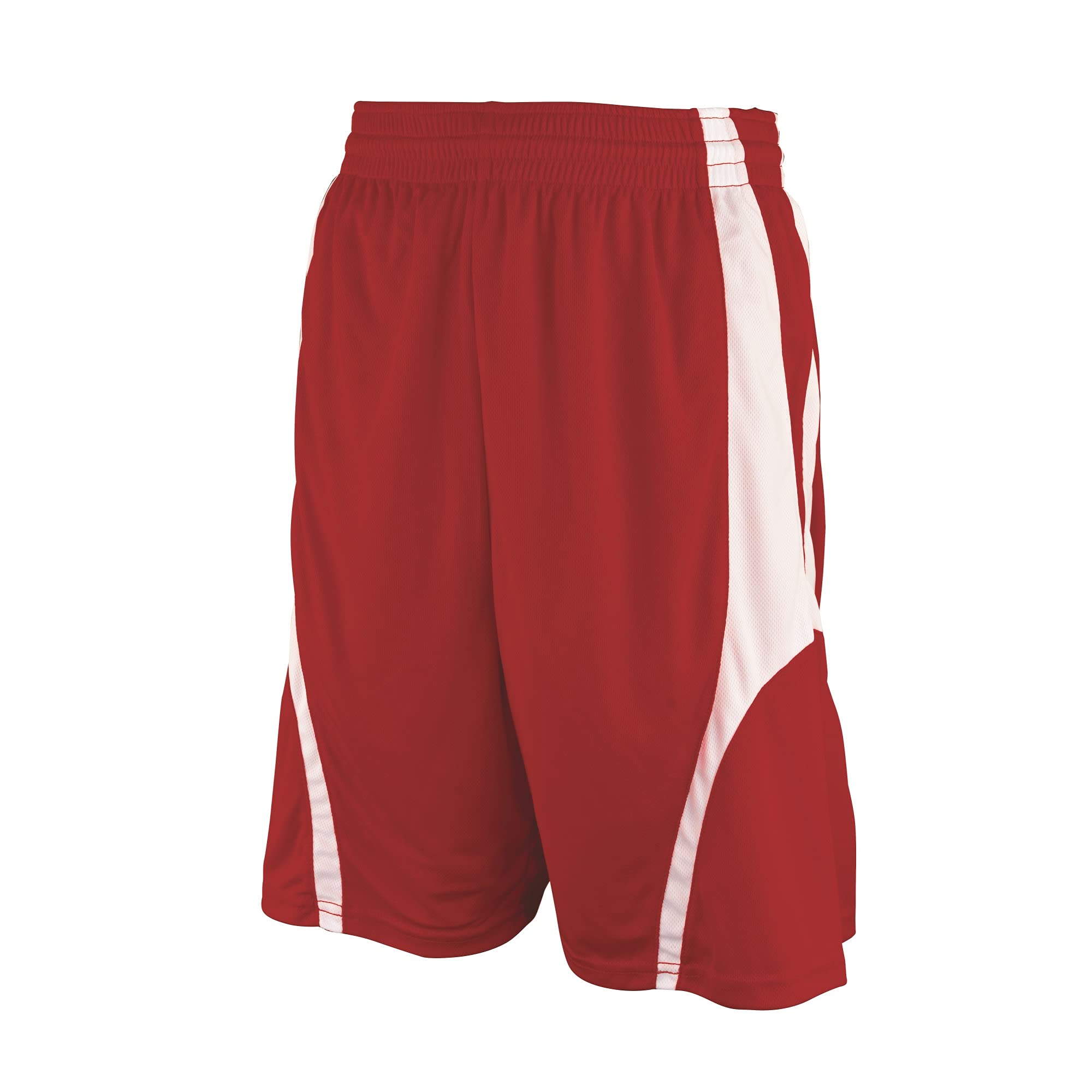 REV. BASKETBALL SHORT, RED/WHITE, ADULT-XL