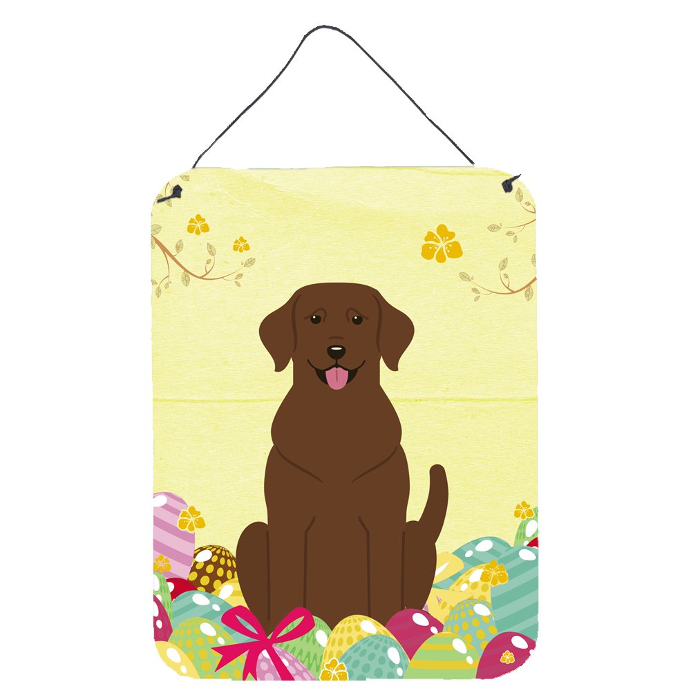 Easter Eggs Design with Dog Wall or Door Hanging Prints
